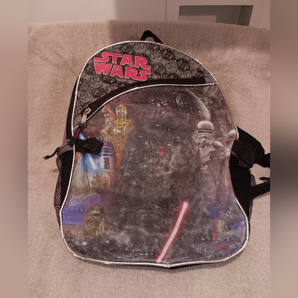 Star Wars Kids Backpack with Characters Red Black
